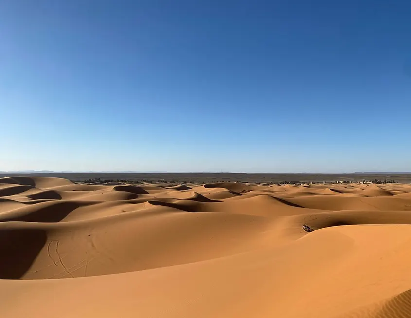 imagen del desierto de Marruecos con dunas