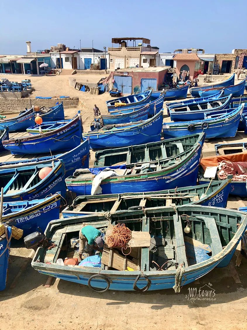 Barcas en puerto pesquero de Marruecos 1001 Tours Morocco